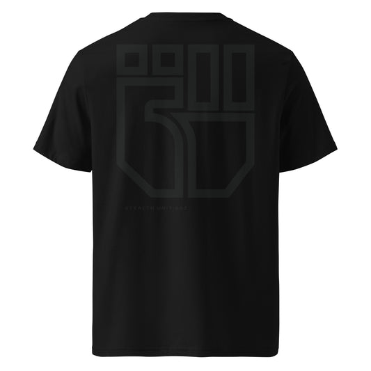 STEALTH UNIT 002 black on black t-shirt