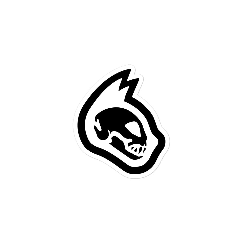 Black and white logo of PETDuo's Catkull  on a white background