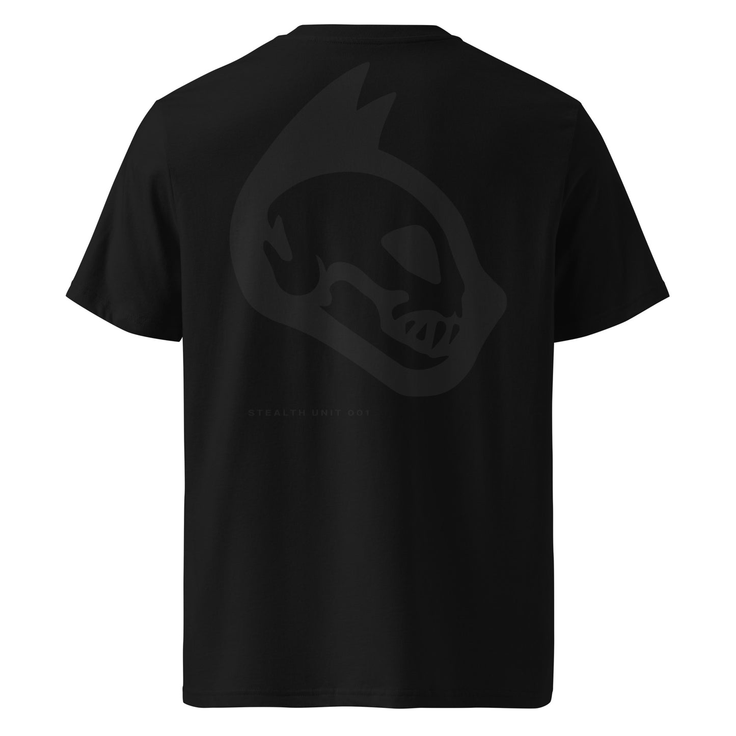 STEALTH UNIT 001 black on black t-shirt