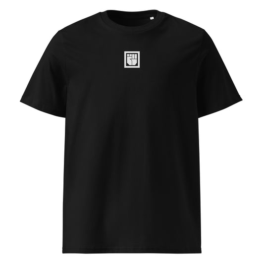 CAUSE Noise Division black tee hand logo front